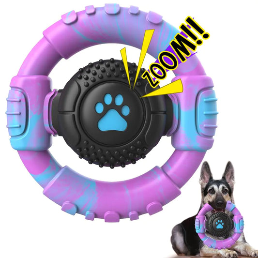 VRTOP Dog Toys for Aggressive Chewers Large Dogs Squeaky Dog Chew Toys for Large Medium Breed Nylon Rubber Interactive Tough Dog Toys to Keep Them Busy